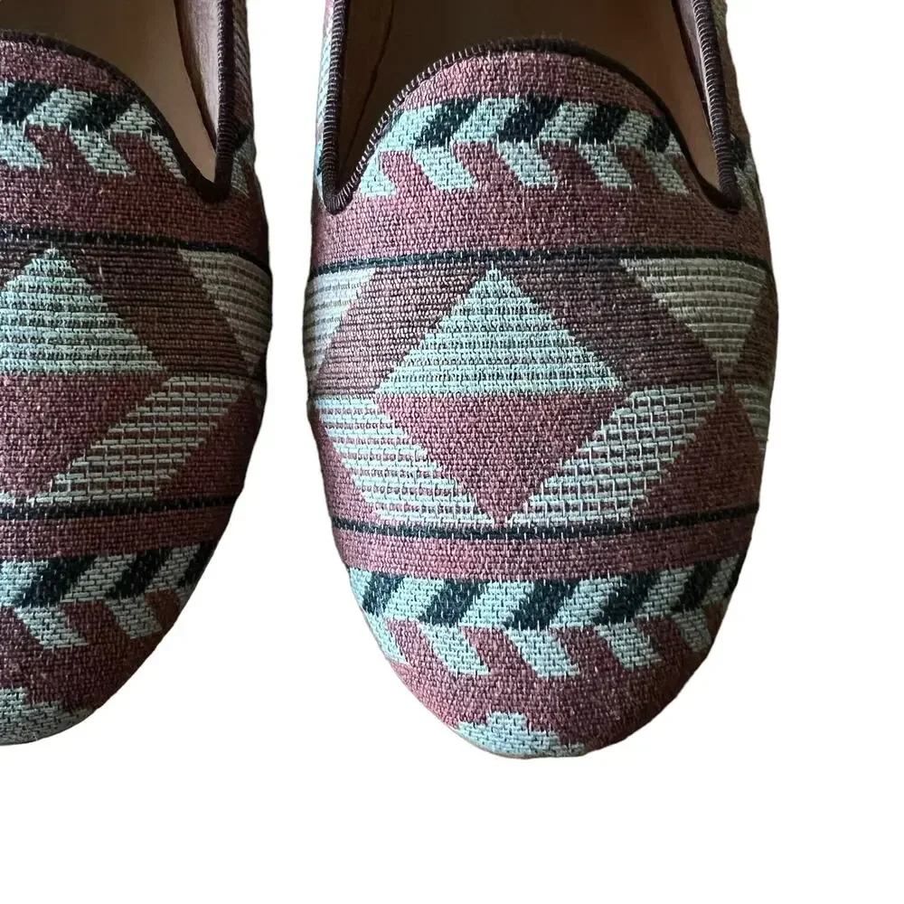 Maison Scotch Kilim Style Slip On Loafers Size 8 - Picture 4 of 7